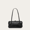 Rufina Bag M, black croco
